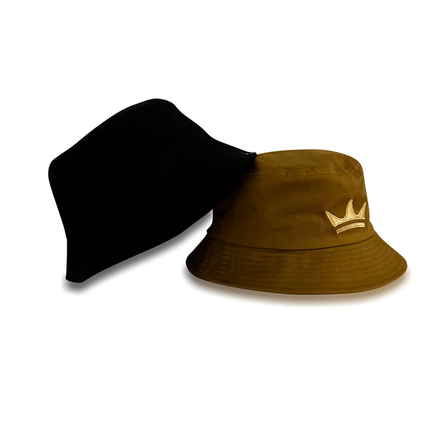 Satin-Lined Bucket Hat (Camel)