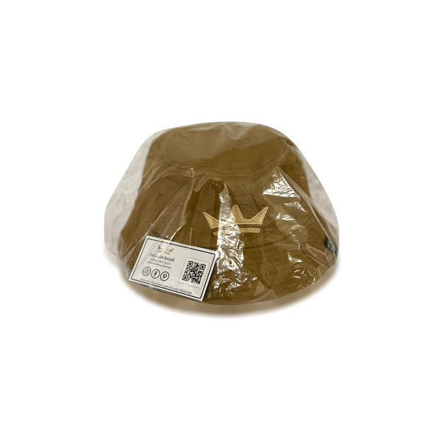 Satin-Lined Bucket Hat (Camel)