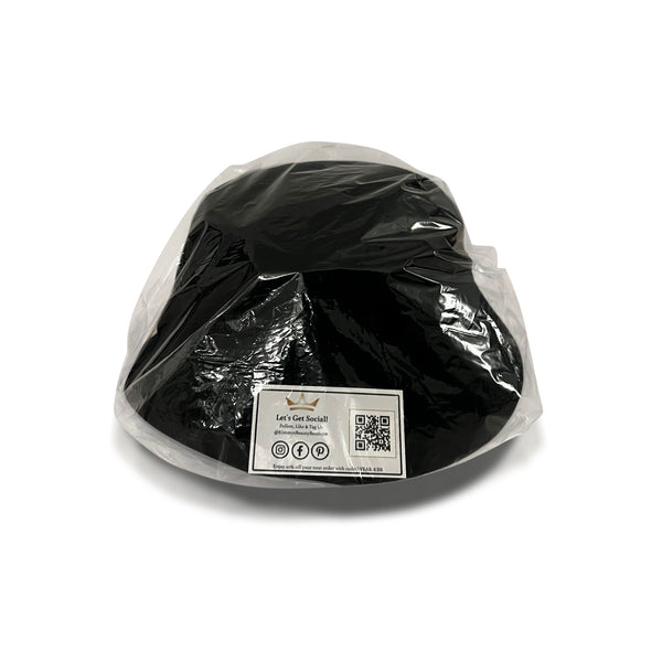 Satin-Lined Bucket Hat (Black)