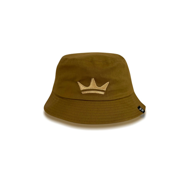 Satin-Lined Bucket Hat (Camel)