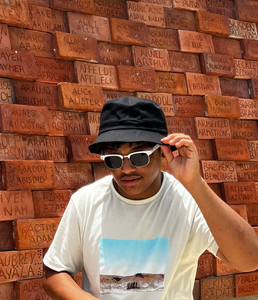 Satin-Lined Bucket Hat (Black)