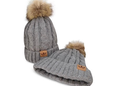 Satin-Lined Winter Hat (Charcoal Gray) – Wear KBB, LLC display picture 1